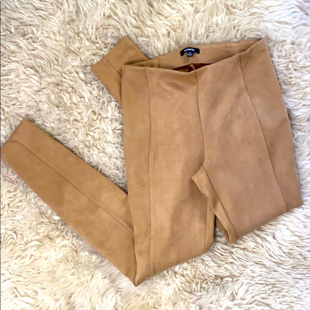 XS Faux Suede Riding Pants by Premise